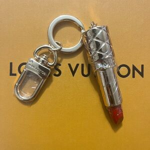Louis Vuitton Red Lipstick Keychain
